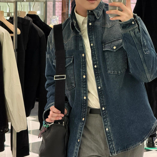 데님 퀄팅자켓 (Denim quilted jacket)