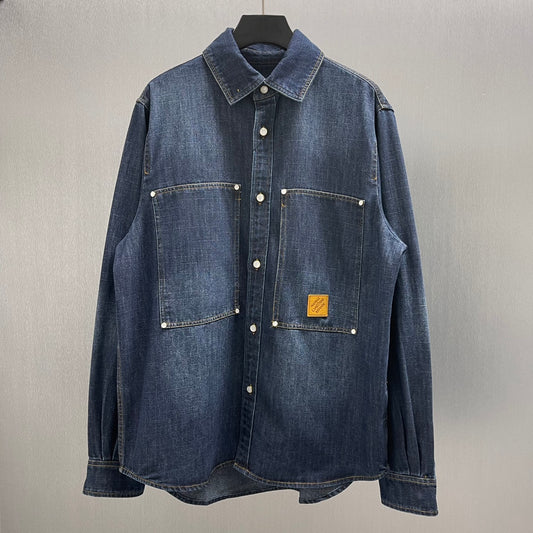 루 워시드 데님자켓 (Lou Washed Denim Jacket)