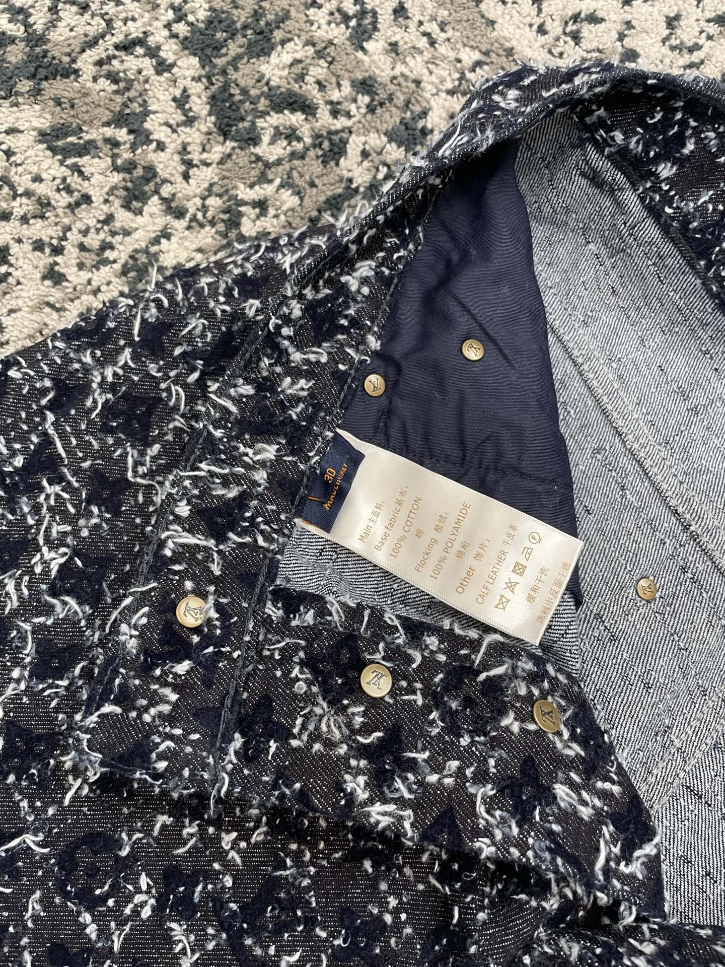 크로셰 데님 재킷, 청바지 (Crochet denim jacket, jeans)