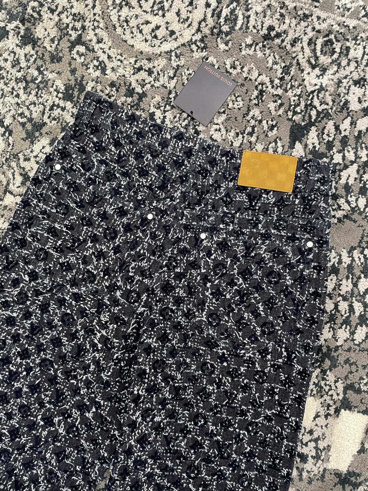 크로셰 데님 재킷, 청바지 (Crochet denim jacket, jeans)