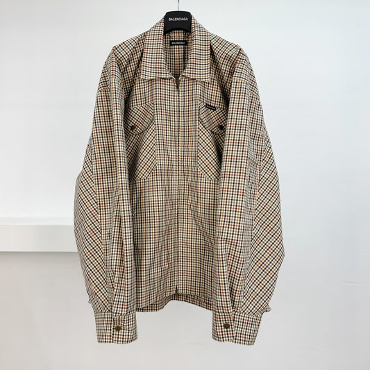 체크 셔츠자켓 (check shirt jacket)