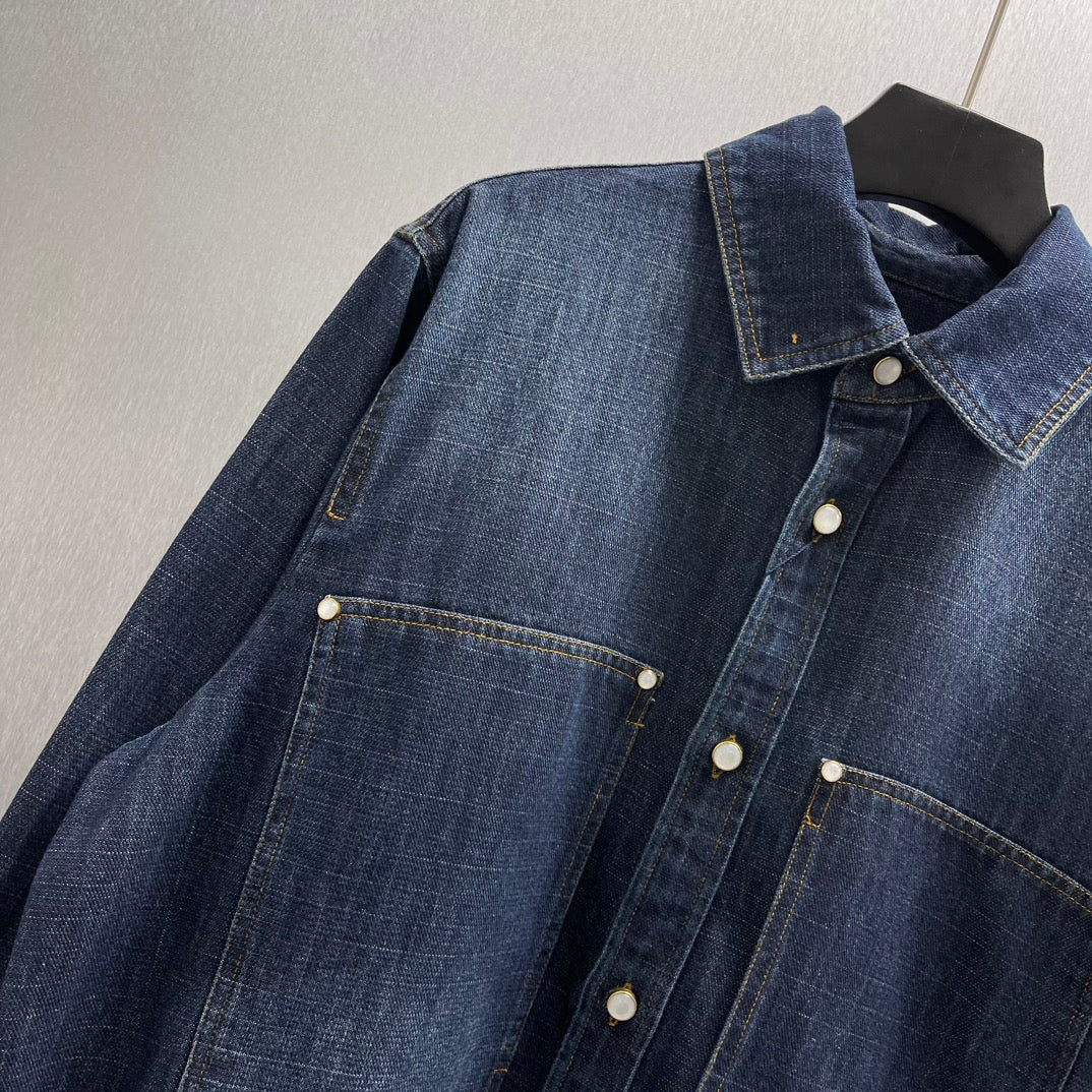 루 워시드 데님자켓 (Lou Washed Denim Jacket)
