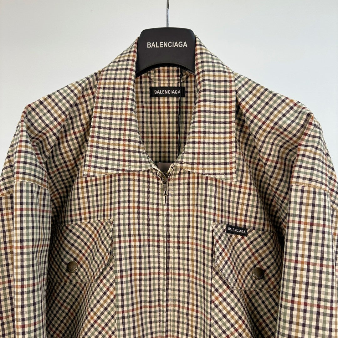 체크 셔츠자켓 (check shirt jacket)