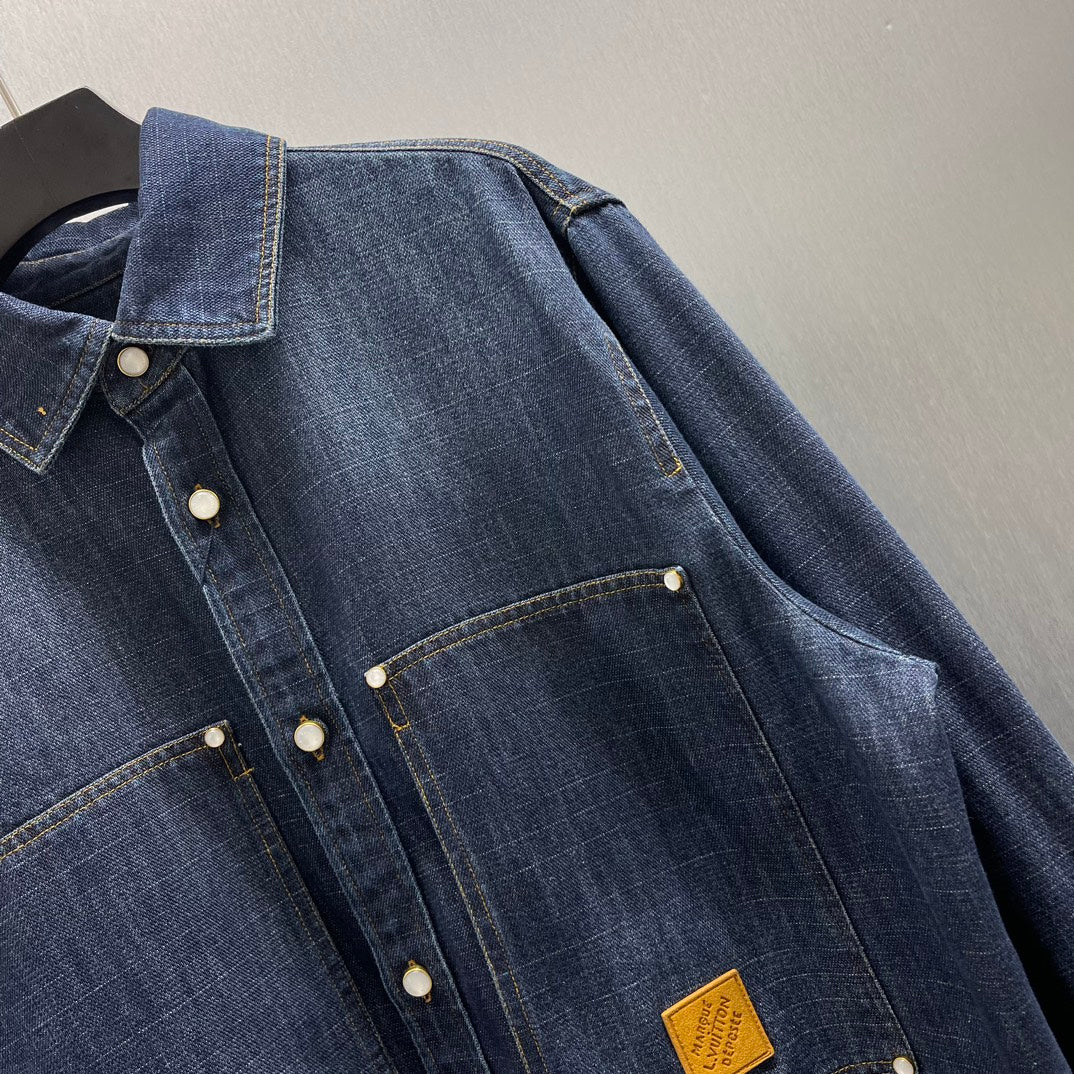 루 워시드 데님자켓 (Lou Washed Denim Jacket)