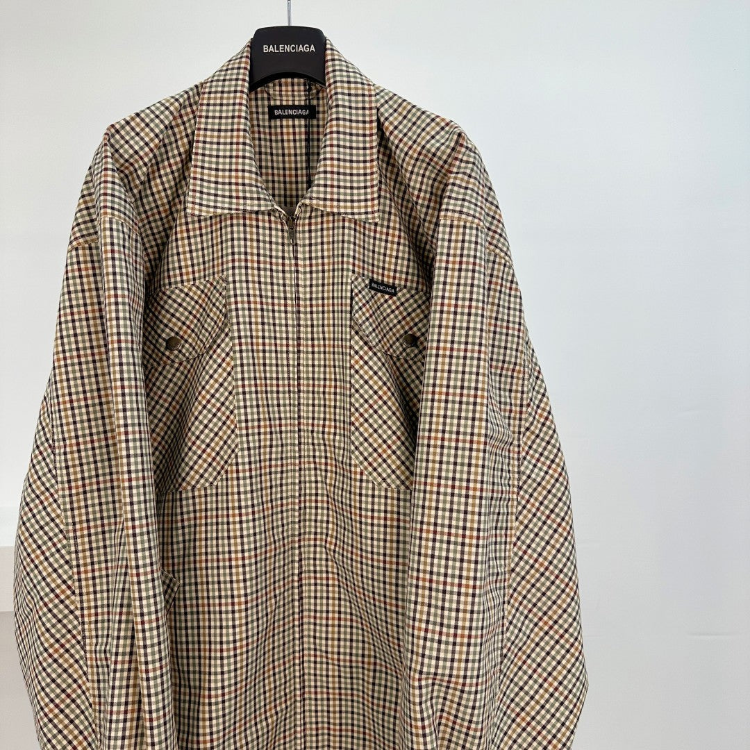 체크 셔츠자켓 (check shirt jacket)