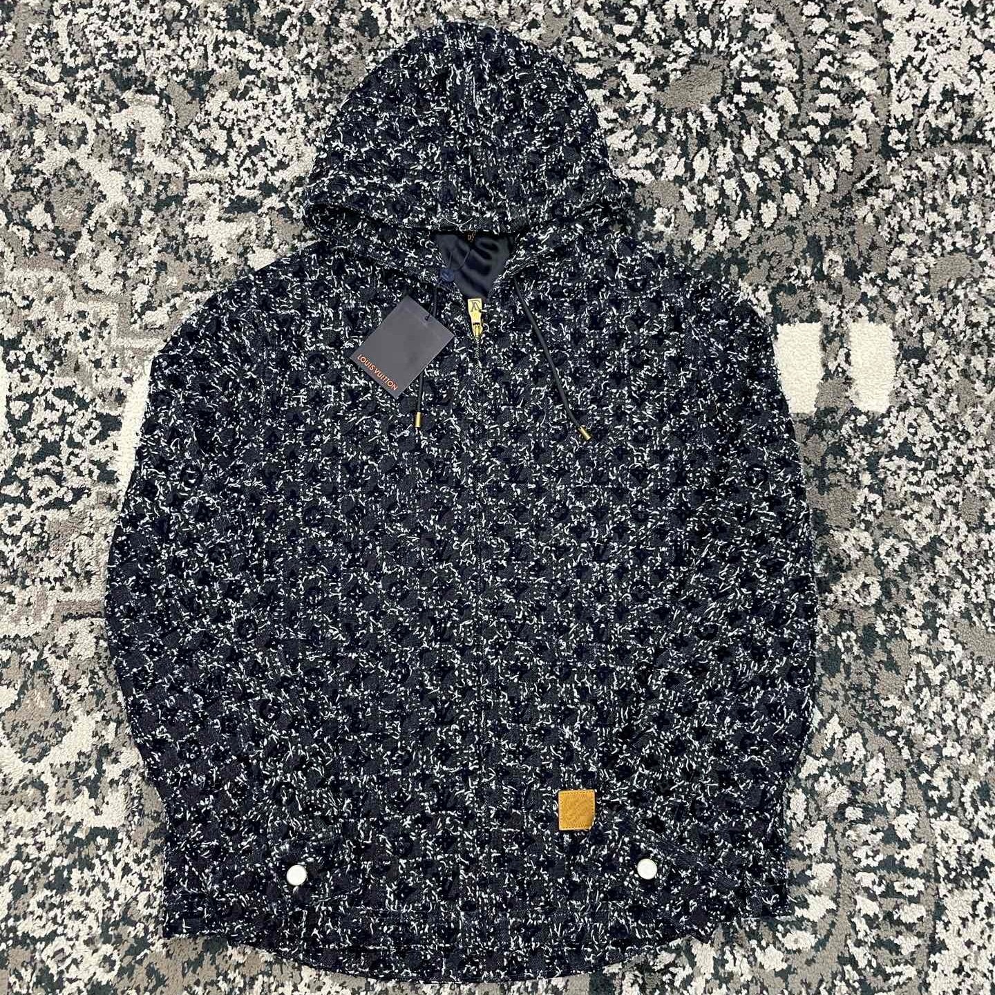 크로셰 데님 재킷, 청바지 (Crochet denim jacket, jeans)