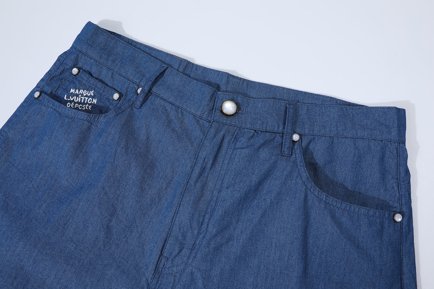 샴브레이 숏팬츠 (Chambray shorts)