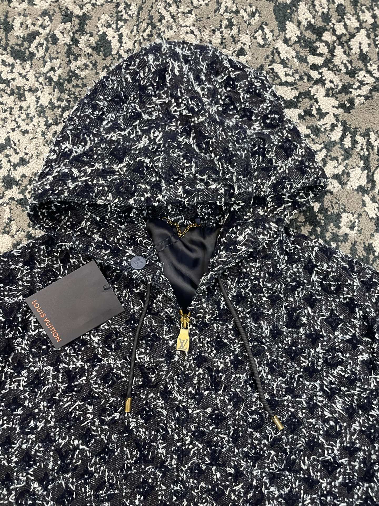 크로셰 데님 재킷, 청바지 (Crochet denim jacket, jeans)