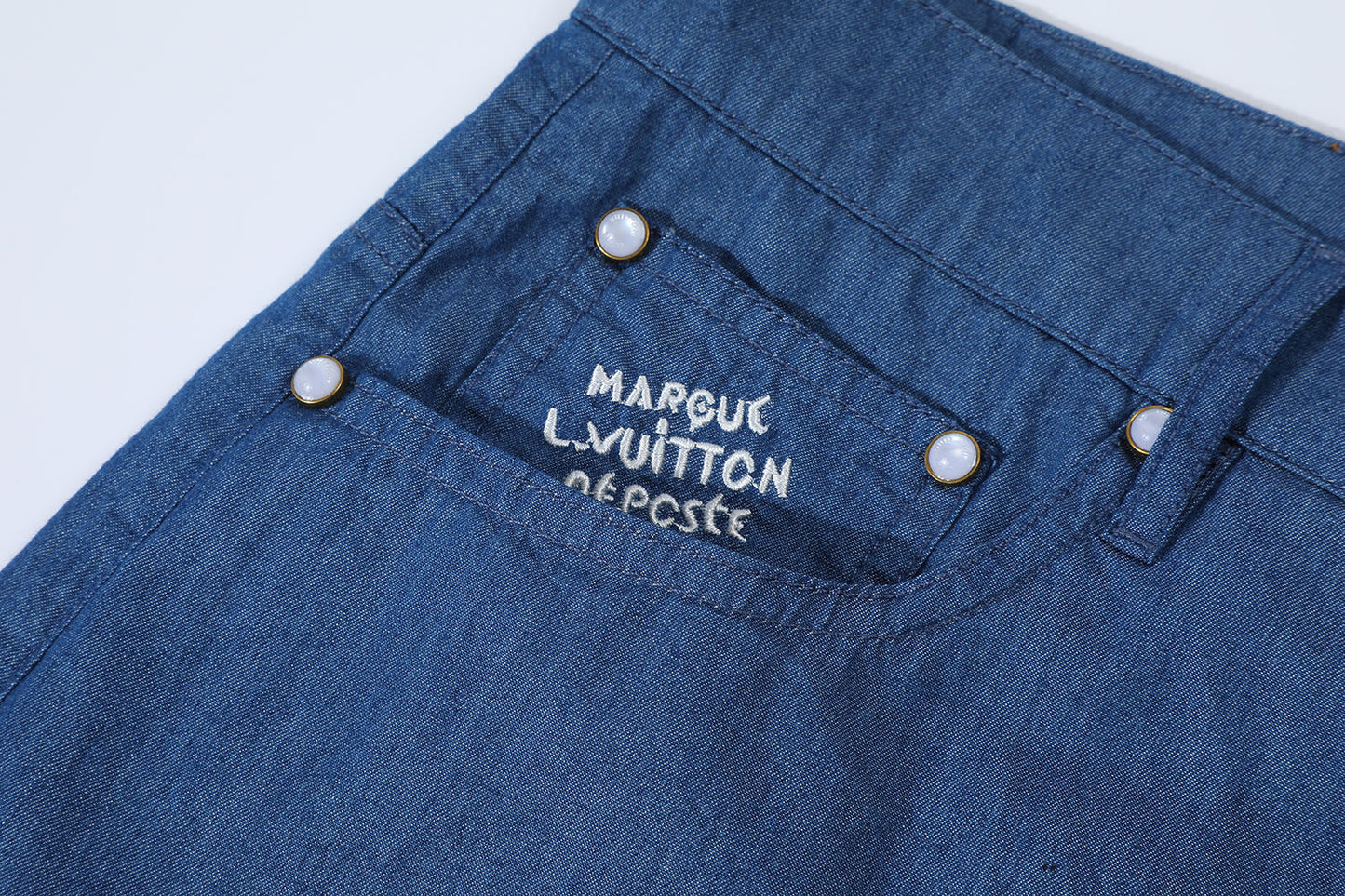 샴브레이 숏팬츠 (Chambray shorts)