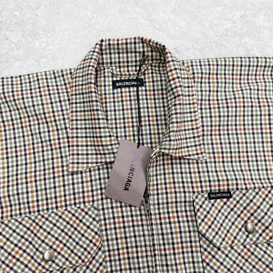 체크 셔츠자켓 (check shirt jacket)