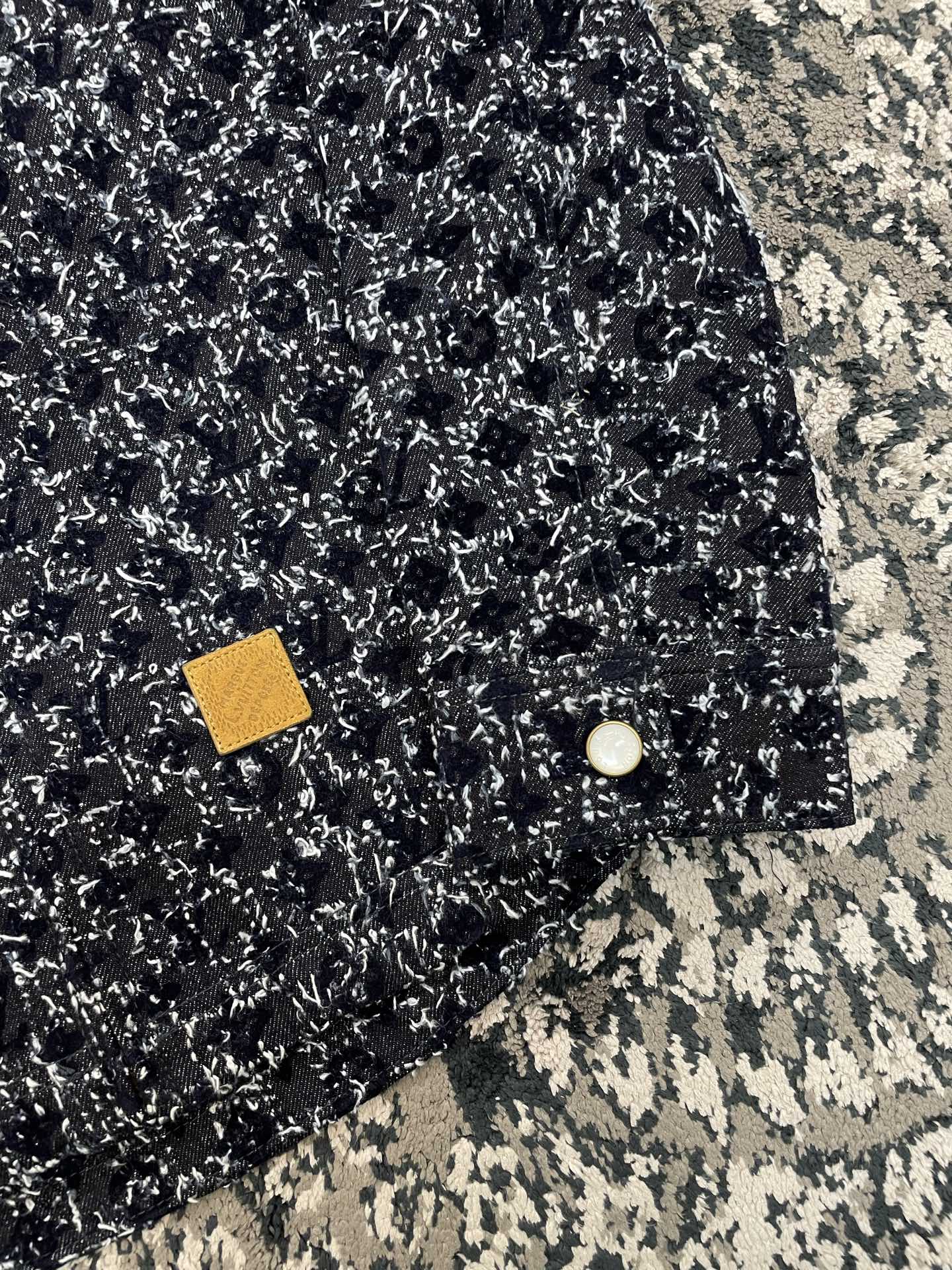 크로셰 데님 재킷, 청바지 (Crochet denim jacket, jeans)