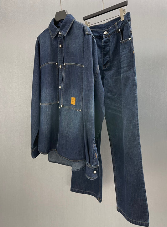 루 워시드 데님자켓 (Lou Washed Denim Jacket)