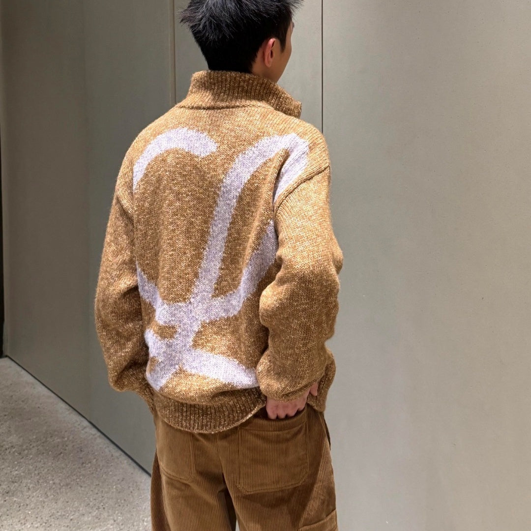 인타르시아 터틀넥 (Intarsia turtleneck)