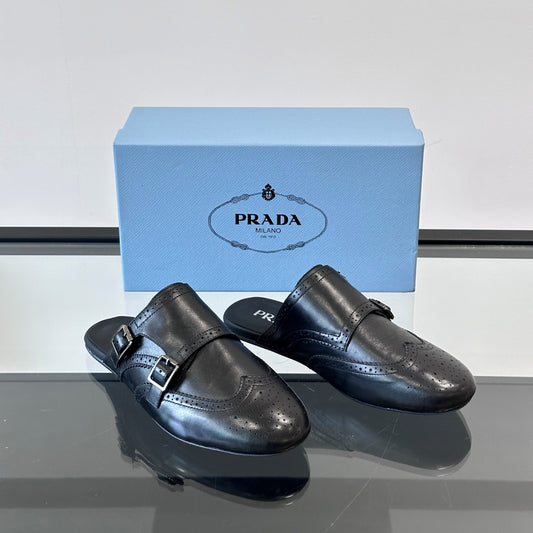 양가죽 하프샌들 (Sheepskin half sandals)