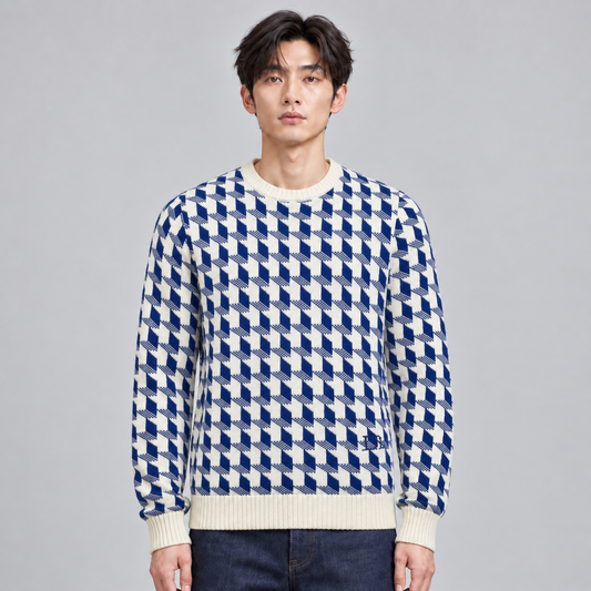 하운드투스 스웨터 (Houndstooth sweater)