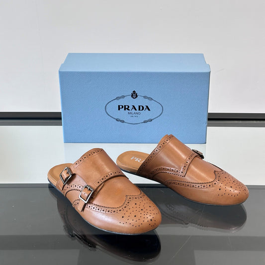 양가죽 하프샌들 (Sheepskin half sandals)