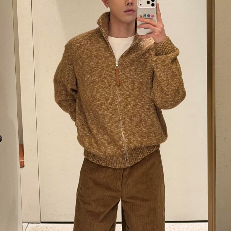 인타르시아 터틀넥 (Intarsia turtleneck)
