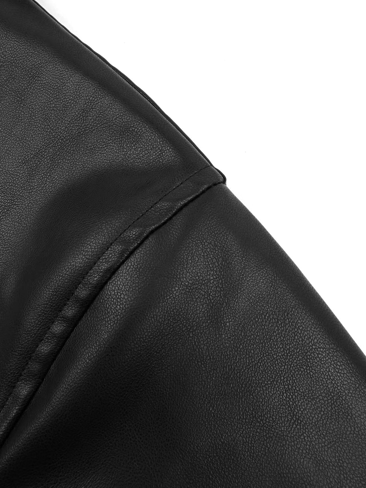 프렌치 가죽후드자켓 (French leather hooded jacket)