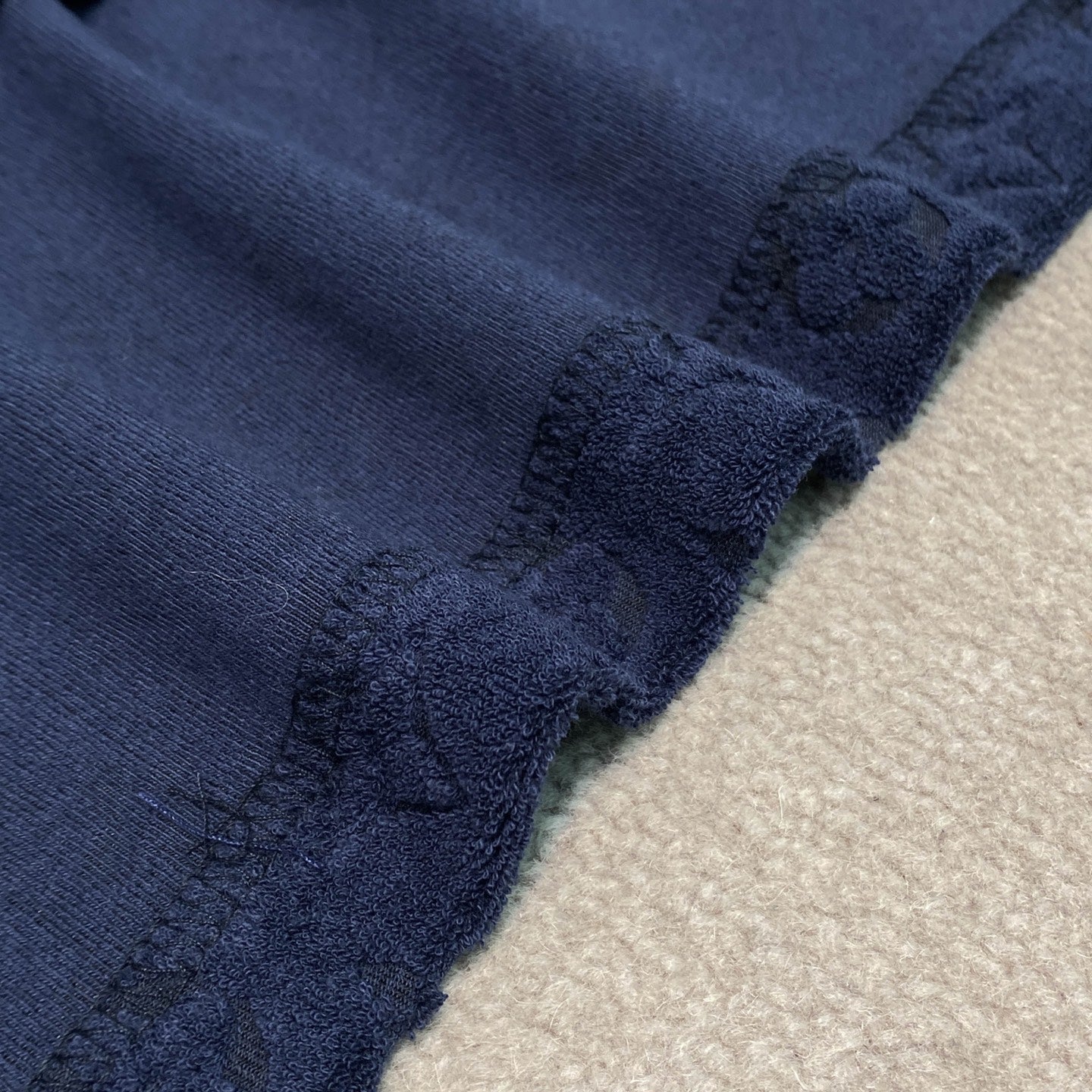 엠보싱 테리 반팔셋업 (Embossed terry short-sleeved set)