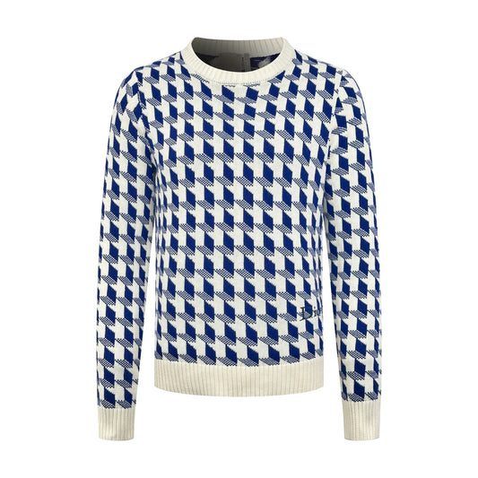 하운드투스 스웨터 (Houndstooth sweater)