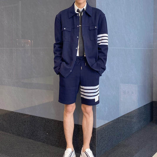 라펠 셔츠가디건 (lapel shirt jacket)