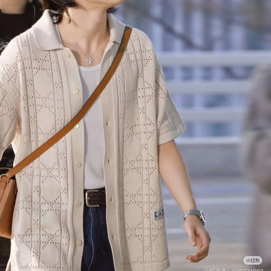 아플리케 반팔셔츠 (Applique short sleeve shirt)