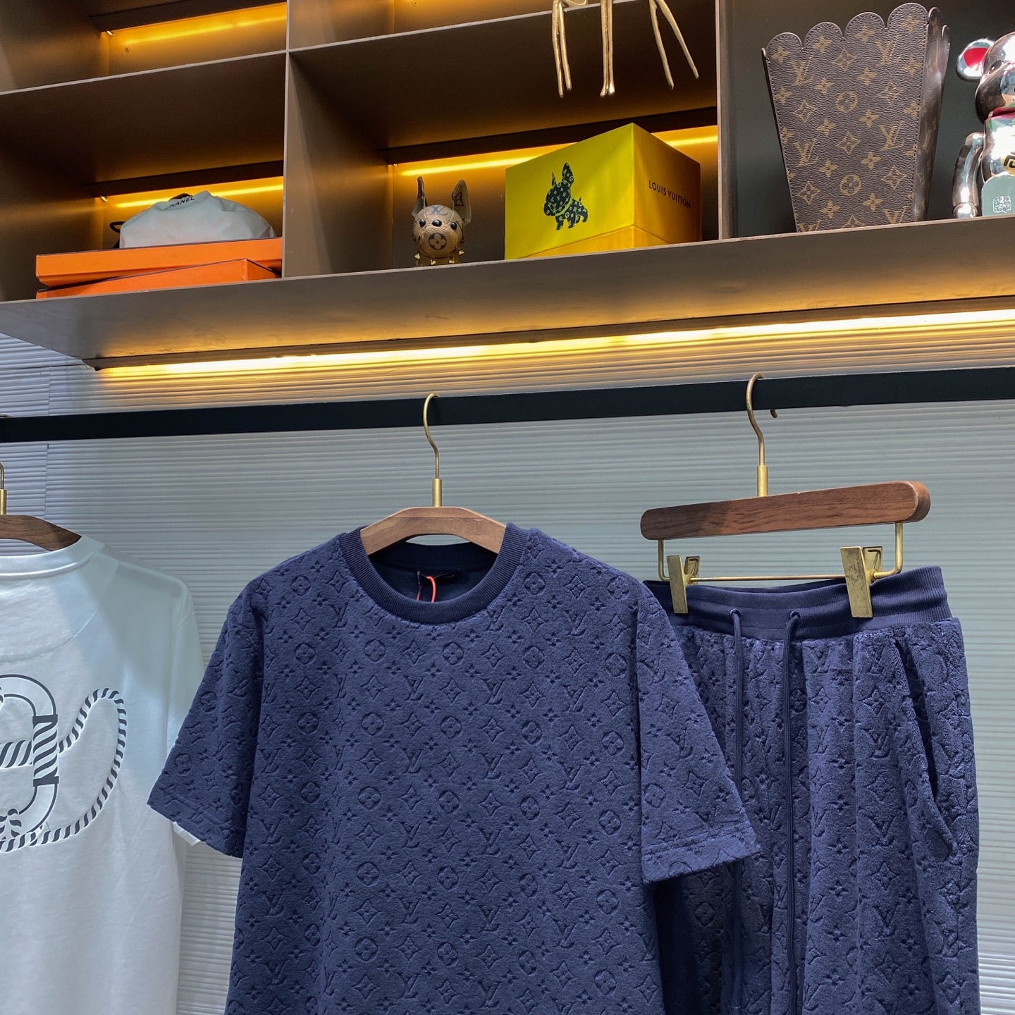 엠보싱 테리 반팔셋업 (Embossed terry short-sleeved set)