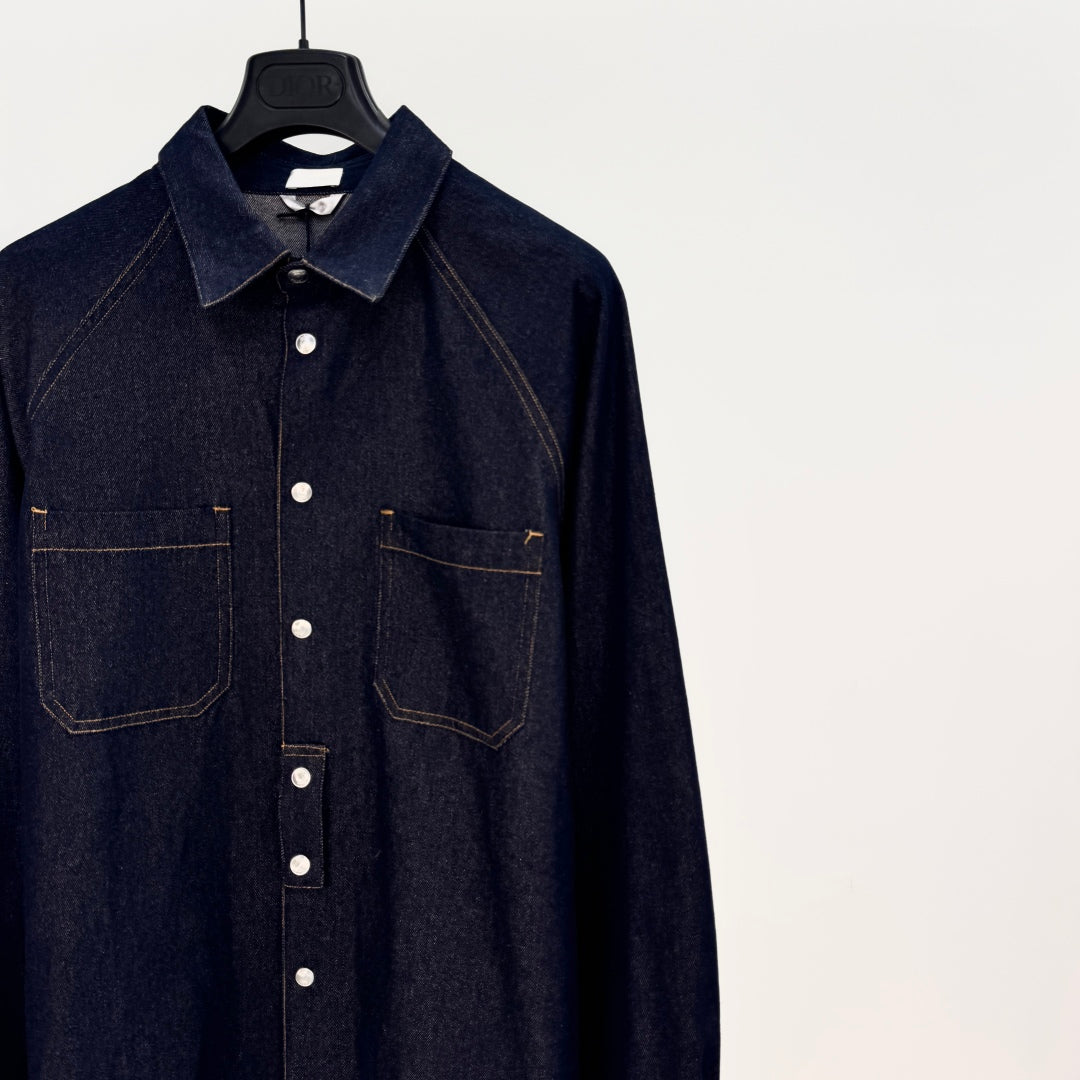 라벨 데님셔츠 (label denim pants)