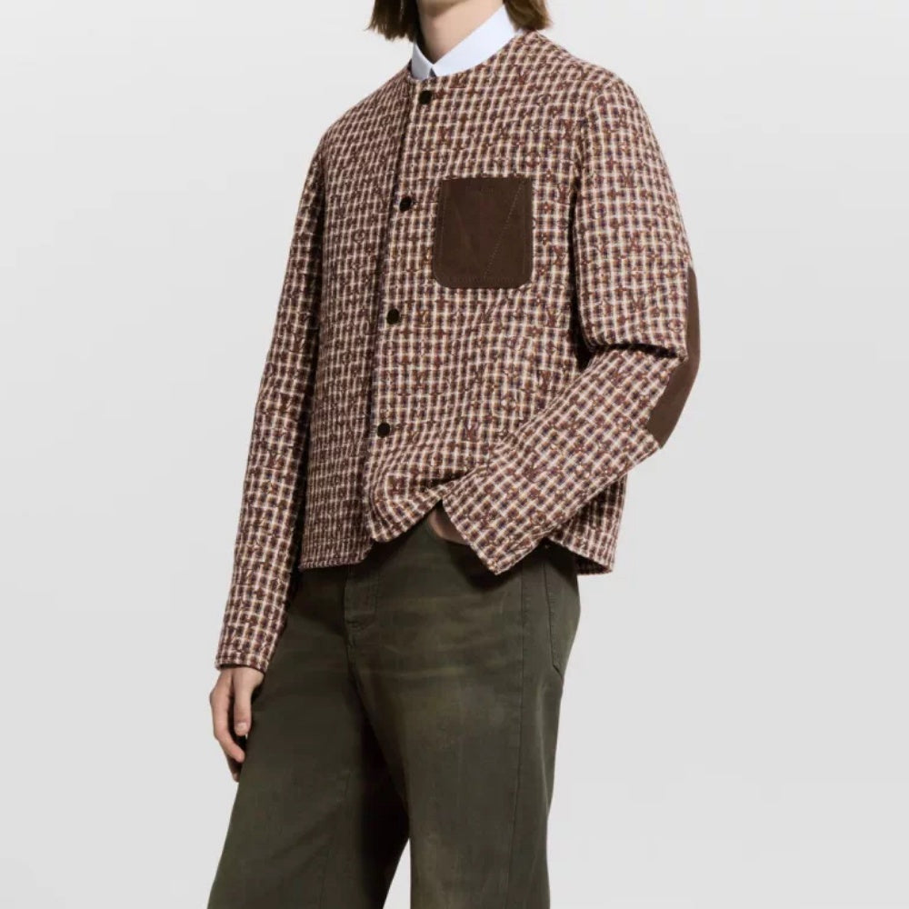 트위드 카라리스자켓 (Tweed collarless jacket)