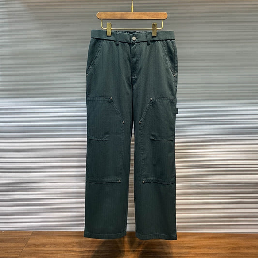 헤링본 코튼 카고바지 (Herringbone Cotton Cargo Pants)