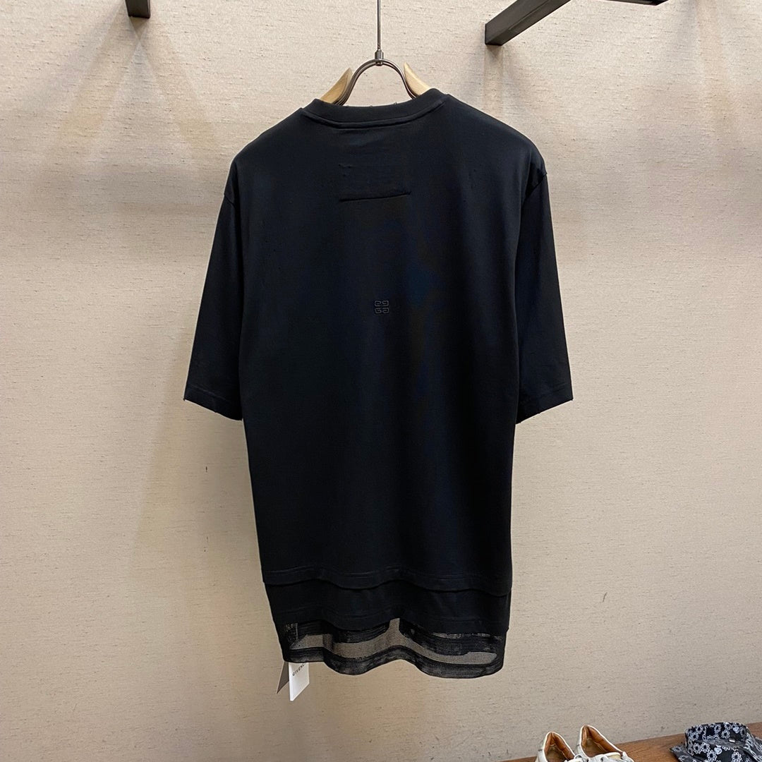 K340 456602 레이어드 반팔티셔츠
