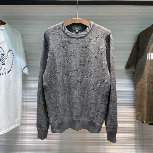 블렌드 니트맨투맨 (Blended knit man-to-man)