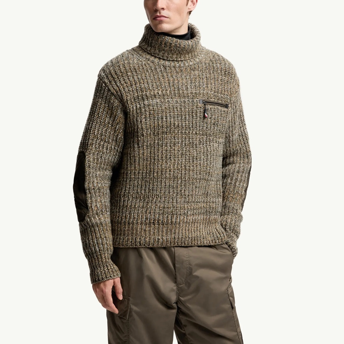 플로럴 니트터틀넥 (Floral knit turtleneck)