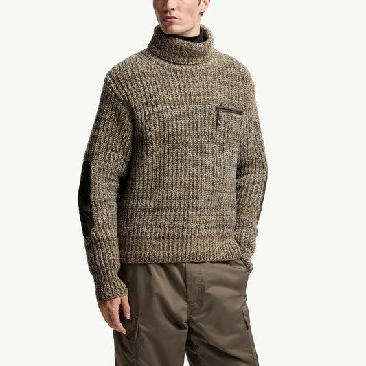 플로럴 니트터틀넥 (Floral knit turtleneck)