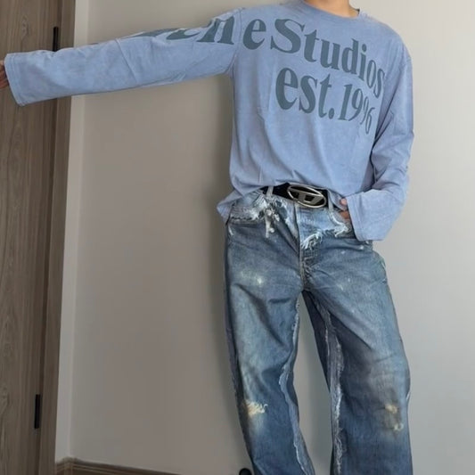 눈송이 패턴 맨투맨 (Snowflake pattern sweatshirt)