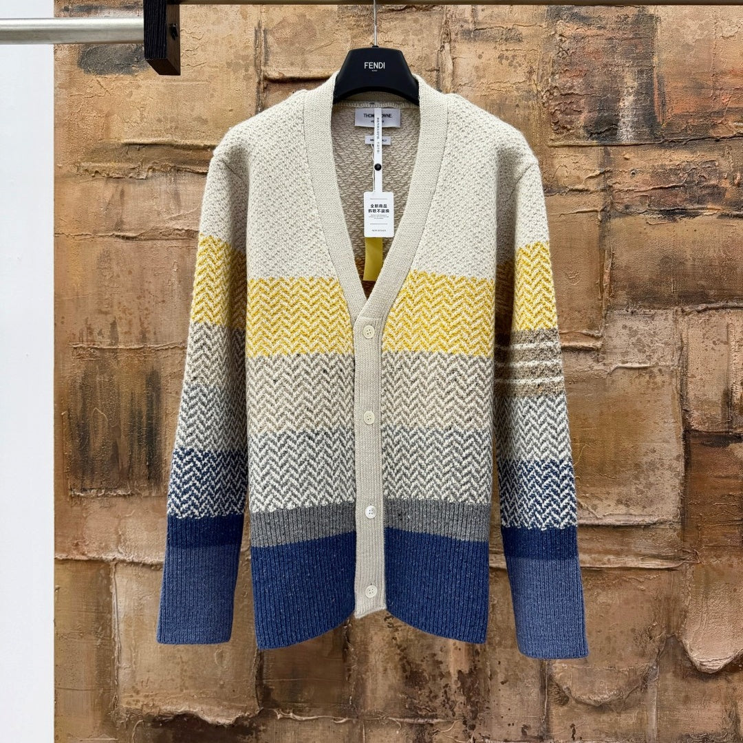 컬러 블록 가디건 (Color block cardigan)