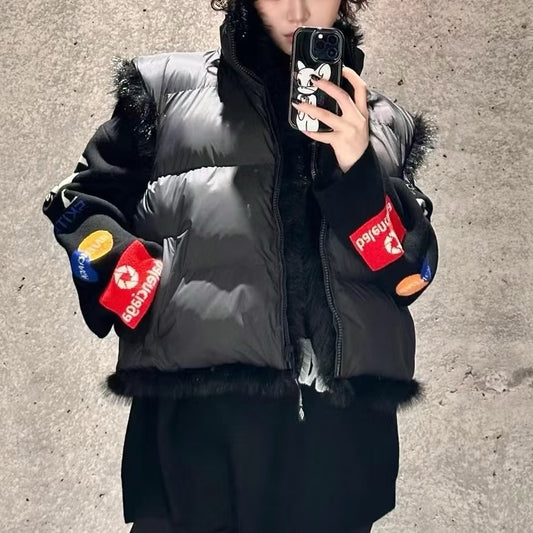 퍼 코튼 조끼 (fur cotton vest)