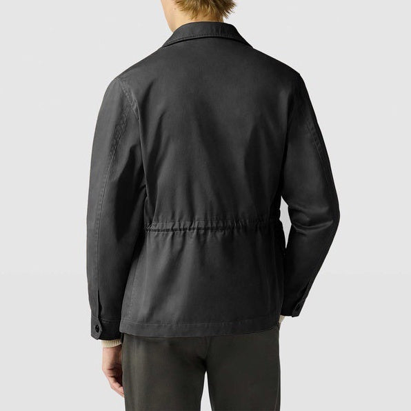 워크 칼라 가죽재킷 (Work collar leather jacket)