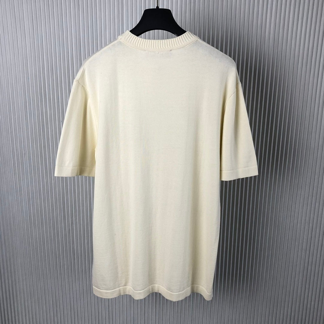 K340 459050.1 핀로고 니트반팔티