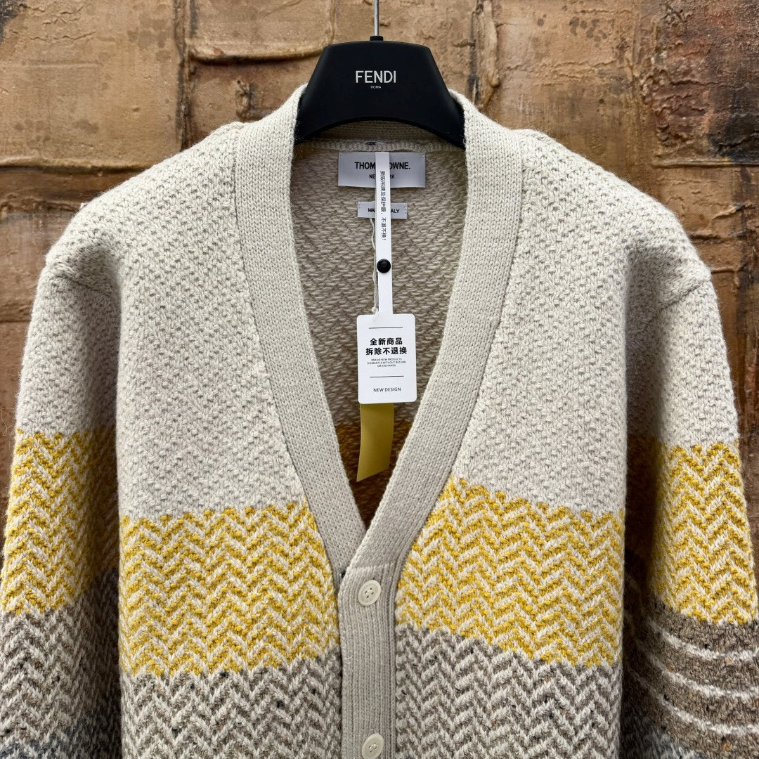 컬러 블록 가디건 (Color block cardigan)