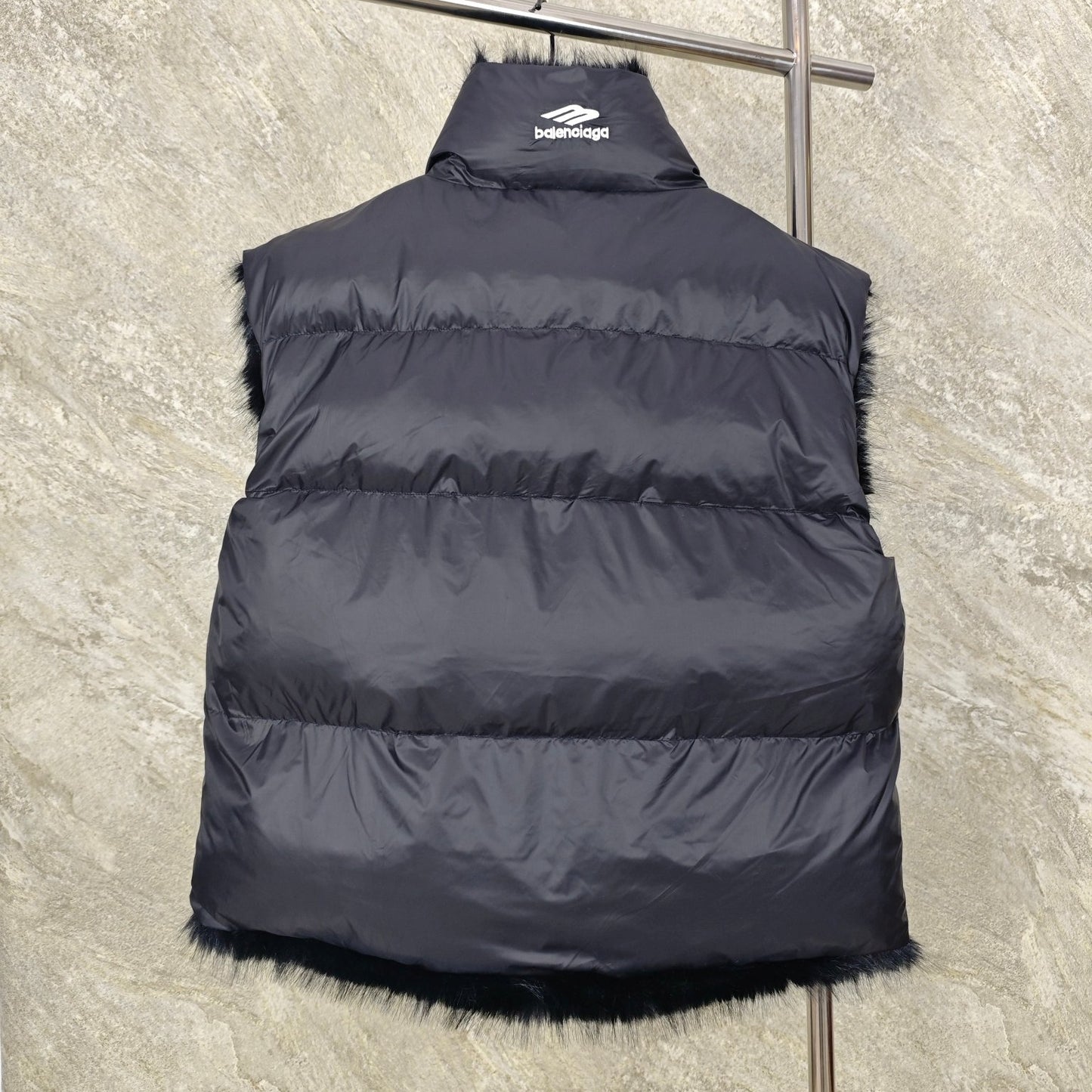 퍼 코튼 조끼 (fur cotton vest)