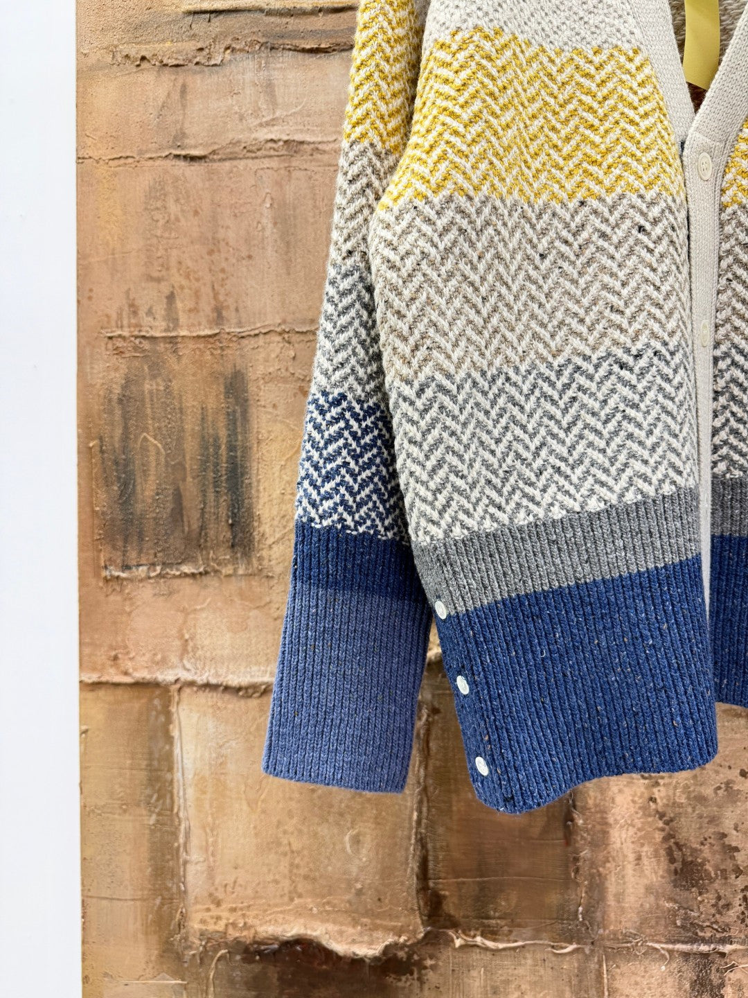 컬러 블록 가디건 (Color block cardigan)