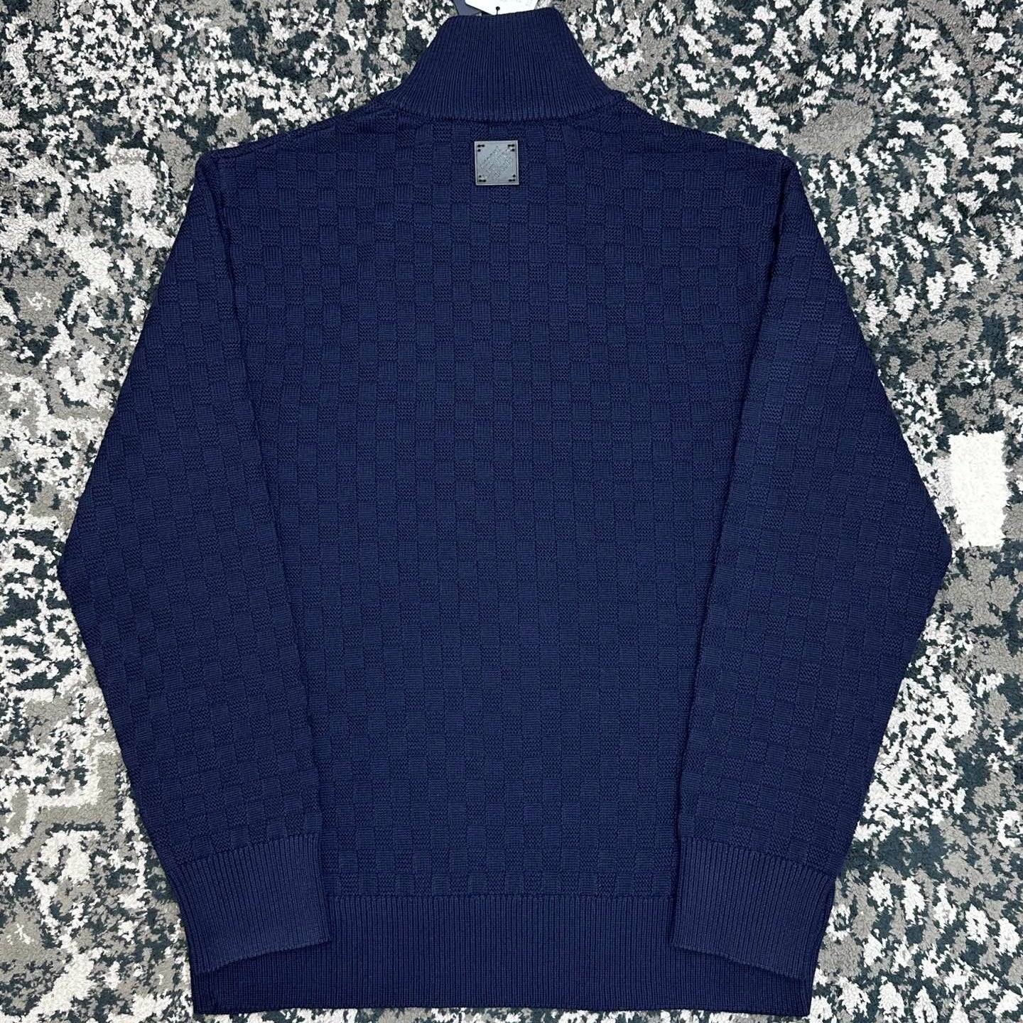 하프 집 니트티 (half zip knit tee)