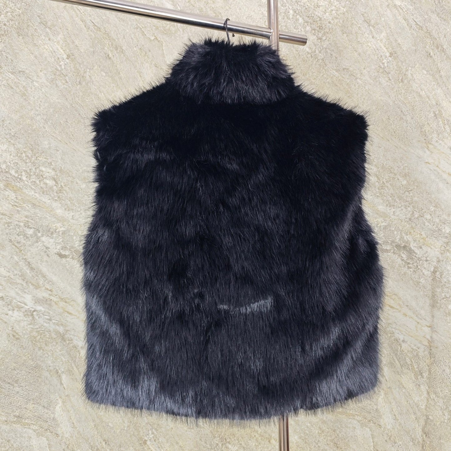퍼 코튼 조끼 (fur cotton vest)
