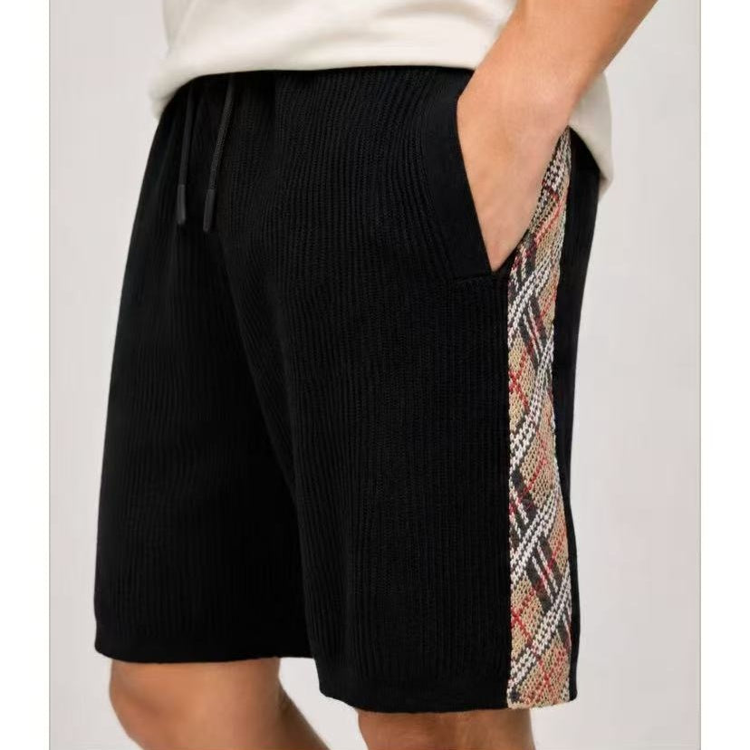 패턴 니트 쇼츠 (Patterned knit shorts)