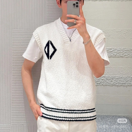 인타르시아 베스트 (Intarsia vest)