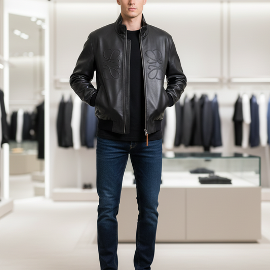 엠보싱 양가죽자켓 (Embossed sheepskin jacket)