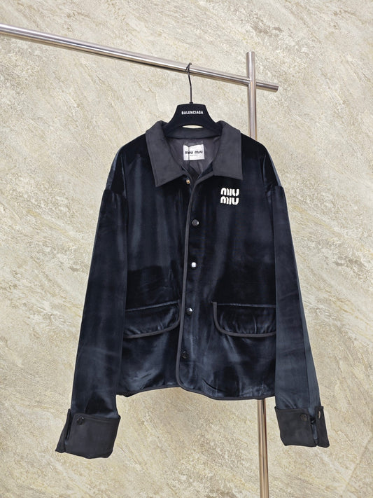 패치워크 벨벳자켓 (Patchwork velvet jacket)