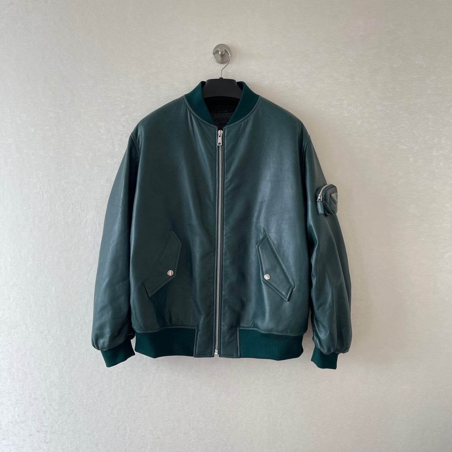 트라이앵글 가죽자켓 (triangle leather jacket)