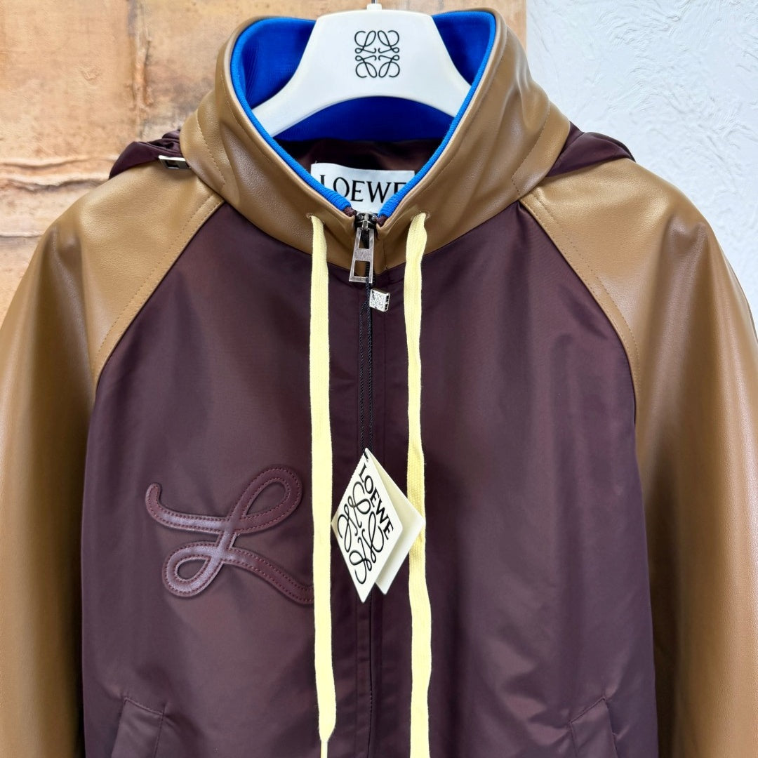 가죽 자수 재킷 (leather embroidered jacket)